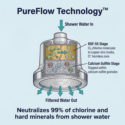 Myoten Filtered Showerhead + 1 FREE Filter (3-Month Kit)